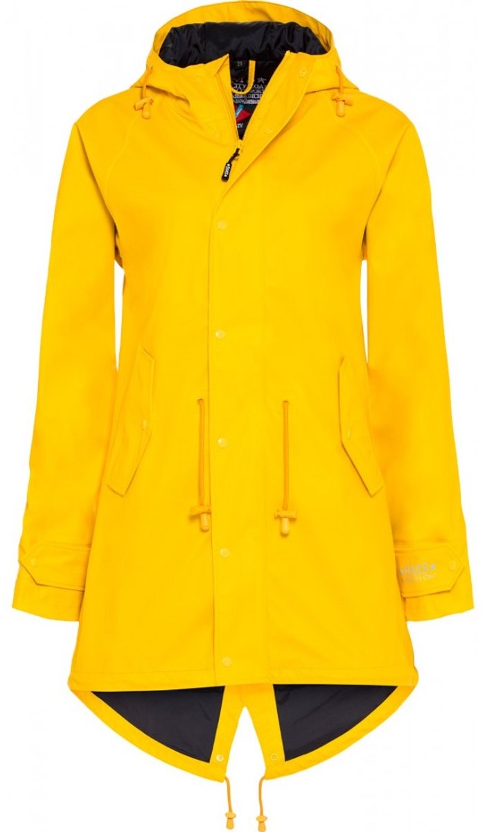 Gele dames regenjas / parka HafenCity® van BMS S