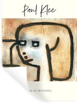 Muurstickers - Sticker Folie - Paul Klee - Kunst - Girl in mourning - 60x80 cm - Plakfolie - Muurstickers Kinderkamer - Zelfklevend Behang - Zelfklevend behangpapier - Stickerfolie