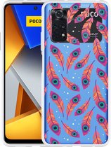 Xiaomi Poco M4 Pro Hoesje Feather Art - Designed by Cazy