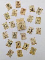 Set van 46 stickers - Flora en Fauna old look