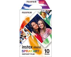 foto van Fujifilm Instax Mini Film - Spray Art - Instant fotopapier - 1 x 10 stuks
