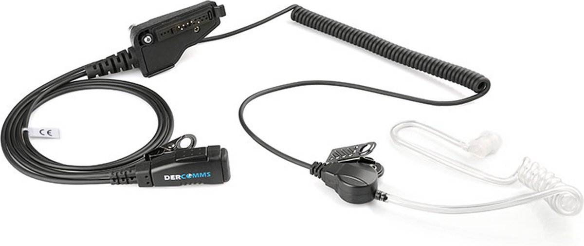 DerComms® Surveillance oortje voor Kenwood NX200, NX300,  TK280, TK380, TK-D200, TK-D300, NX5300