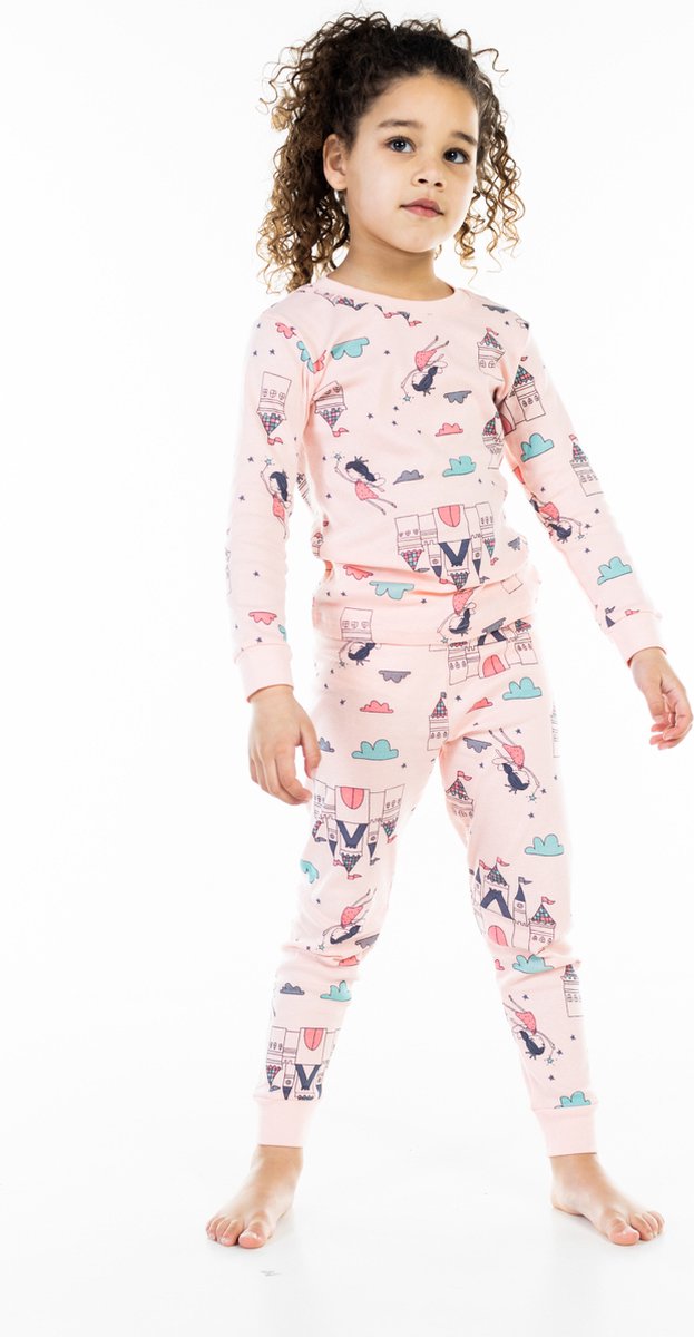 Roze Princessen Pyjama - 100% Katoen - Super Comfortabel