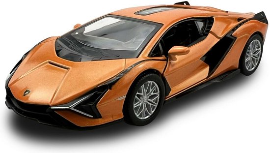 Lamborghini Sián FKP 37 (Oranje) (12 cm) 1/36 Kinsmart - Modelauto - Schaalmodel - Model auto