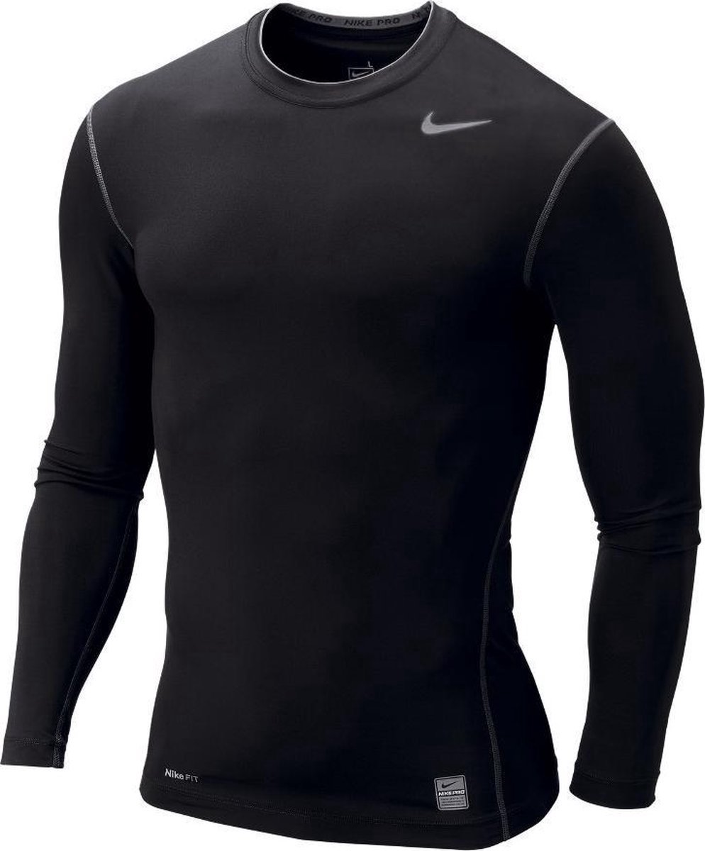 Nike Pro Core Compression Shirt Lange Mouw Zwart 269607 010