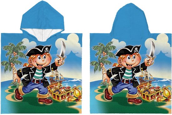 Poncho Kinder doux Pirate 60x120cm
