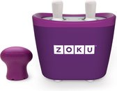 IJsjes maker (2 ijsjes tegelijk)  +  bewaarbox  (voor 6 ijsjes) - Zoku - Om zelf binnen een paar minuten ijsjes te maken - BPA & Phthalate free