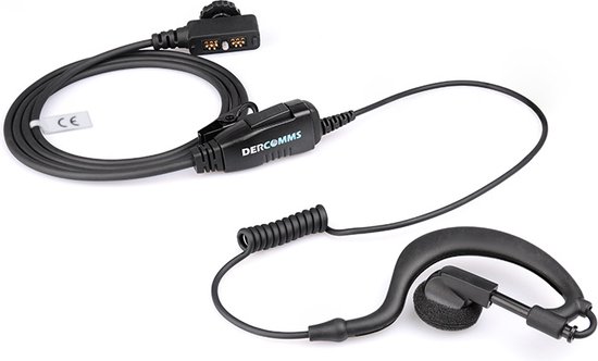 Retevis Radio-headset, Portofoon Oortjes Veiligheidskoptelefoon, G-vormige Bodyguard-oortelefoon, 2-pins Compatibel met Retevis RT24 RT27 RT28 RT619 BF-88E BaoFeng UV-5R BF-888S Nestling (2 Stuks