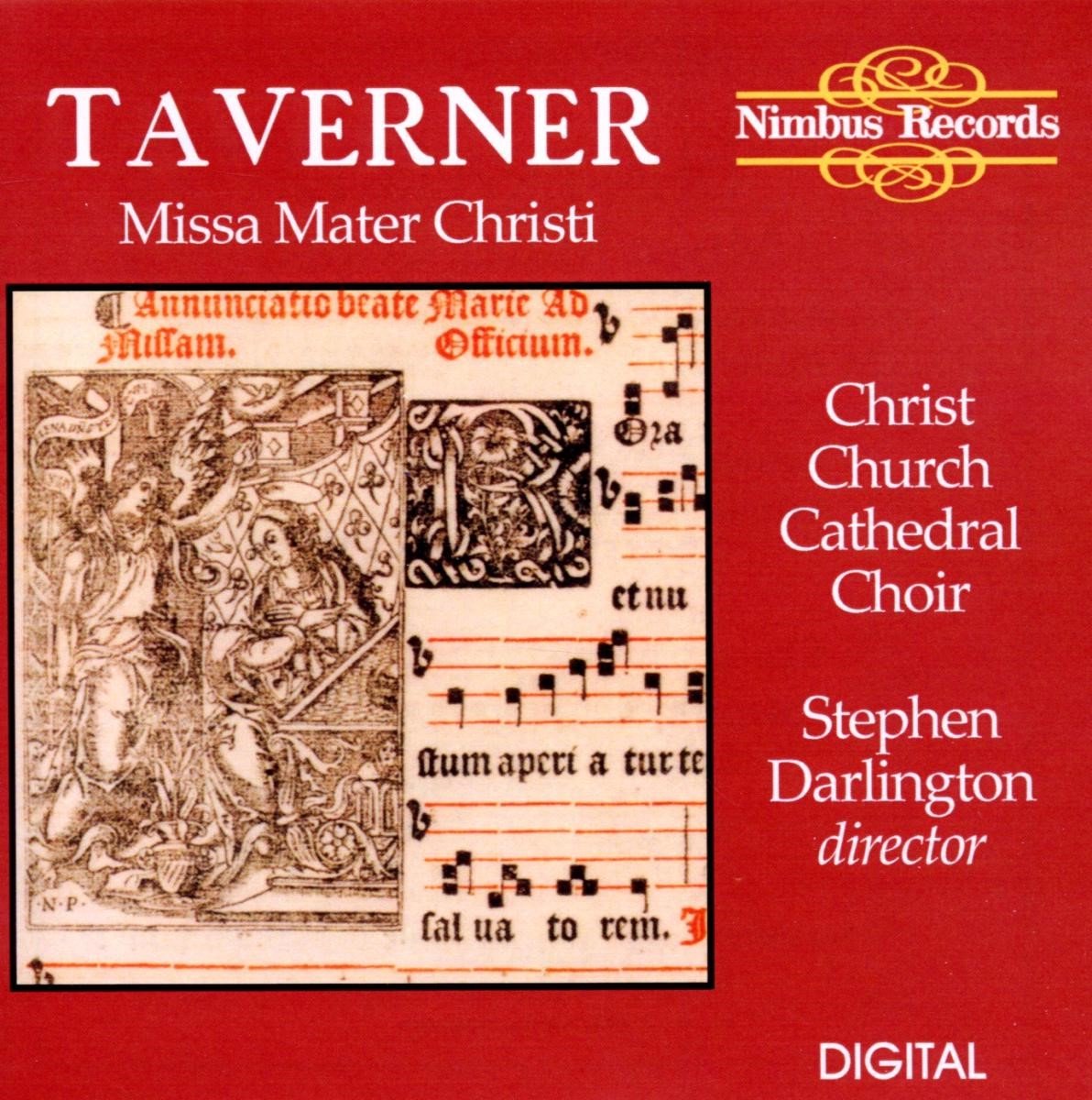 Christ Church Cathedral Choir, Stephen Darlington - Taverner: Missa Mater Christi (CD)