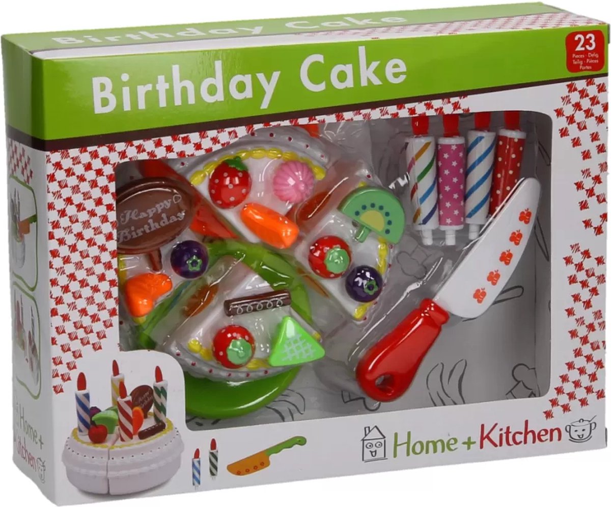 Johntoy Home and Kitchen verjaardagstaart - Speelgoedeten en -drinken - In vensterdoos — afbeelding 4