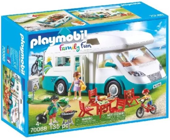 PLAYMOBIL Family Fun Mobilhome met familie - 70088