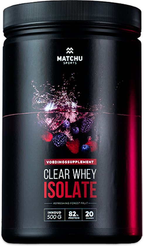Matchu Sports - Clear whey isolate - Forest Fruit - 500 gram - 20 porties