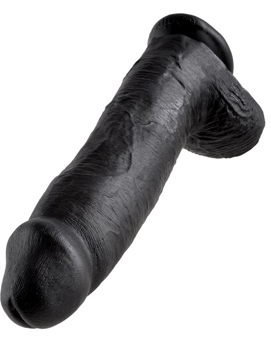 Pipedream King Cock realistische dildo Cock - With Balls zwart - 12 inch