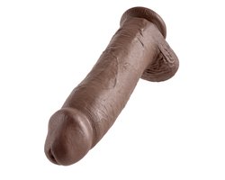 Pipedream King Cock realistische dildo Cock - With Balls bruin - 12 inch