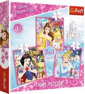 Trefl Princess 3-in-1 puzzel - 20/36/50 stukjes