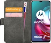 Motorola Moto G30 Bookcase hoesje - Mobilize - Effen Zwart - Kunstleer