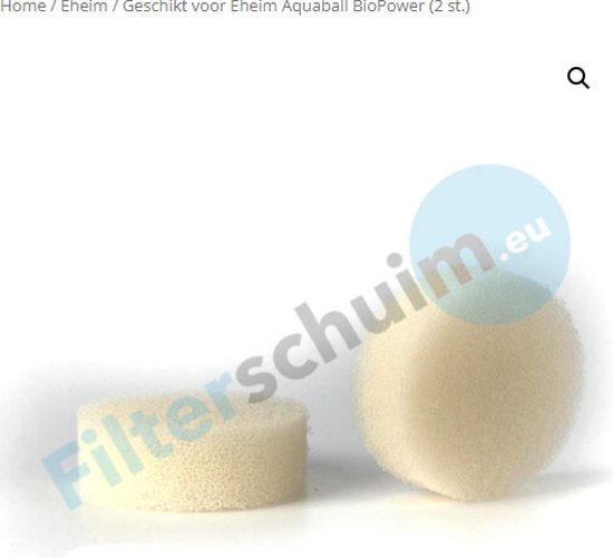 Geschikt voor Eheim Aquaball BioPower - 2 stuks