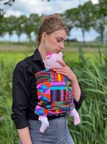 Afrikaanse Print Draagdoek / Draagzak / baby wrap / baby sling - Paarse / roze kente  - Baby wrap carrier