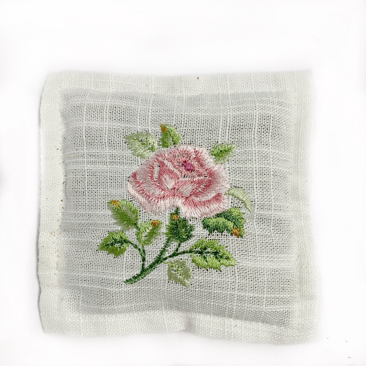 Lavendelkussentje - Roze roos - 3 kussentjes - Lavendelzakje - Lavendel