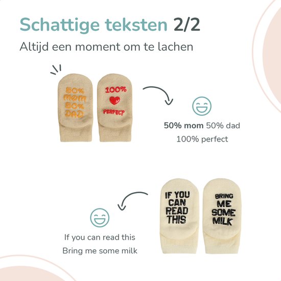 Super Toes® Kraamcadeau Sokjes voor Jongen of Meisje - Gender Reveal Babyshower – Kraammand 0-3 Maanden
