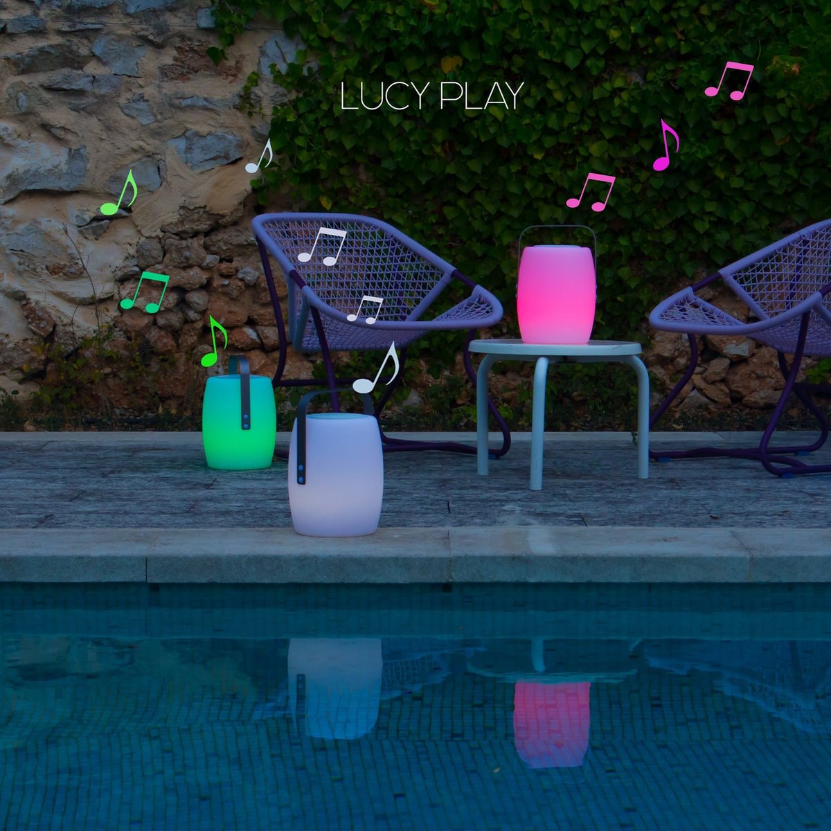 Lumisky LUCY PLAY Muzikale LED verlichting handlamp op batterij met  bluetooth aansluiting | bol.com