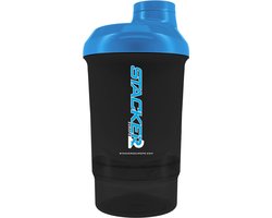 Stacker2 Stacker2 Stacker 2 Eiwit Shakebeker - Shaker - 300ml - met poederbak