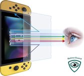 Oled Anti Blue Light Glass Screen Protector geschikt voor Nintendo Switch Oled - 9H Tempered Glas - Oog/Eye beschermer