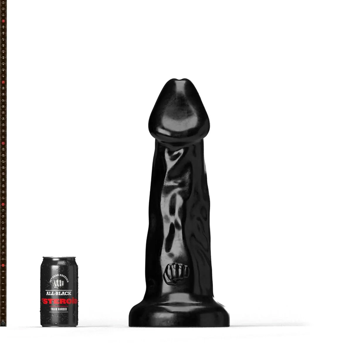Goedkoopste All Black Steroïd - Olympus - Dildo - 43,5 x 12,2 cm - zwart