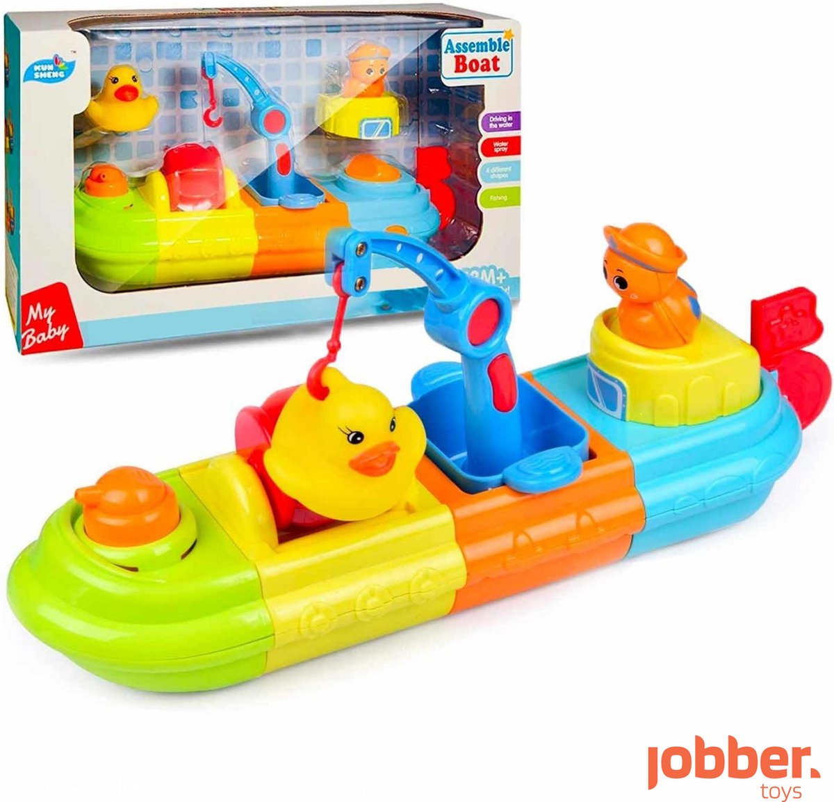 Jobber Waterplay Badspeelgoed - Werk Schip - Assemblage Bad Boot