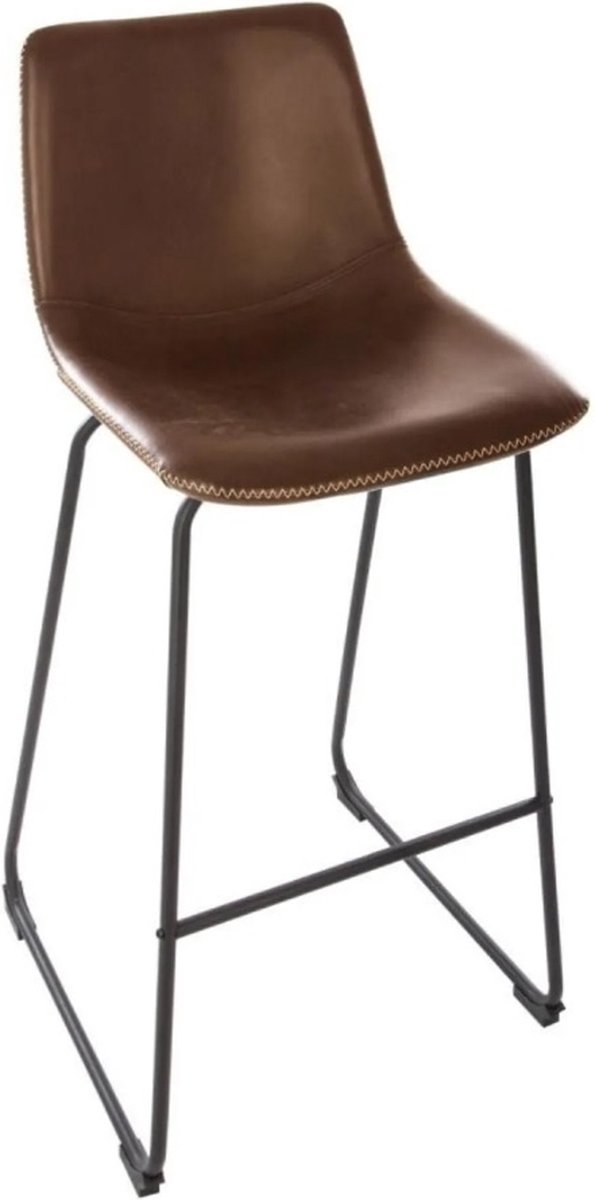 Atmosphera - Kunstleer Barkruk - Bruin - Hoogte 101,5 cm