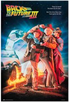 Retour vers le futur Delorean-Michael J. Fox - affiche 61x91.5cm.