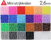 Behave Mini Strijkkralen Navulset - 14000 Kralen - 24 Kleuren - 2.6mm - Mini Strijkkralen