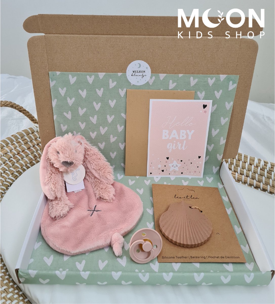 Goedkoopste Brievenbus kraamcadeau | Meisje | Old Pink | Happy Horse
