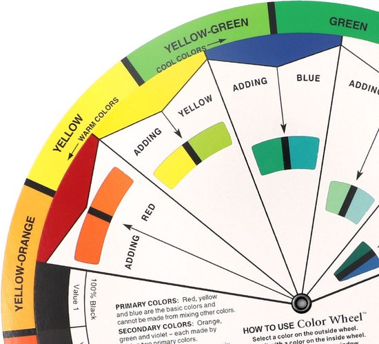 Kleurenwiel - Groter formaat - Color Wheel - Kleurenmengcirkel - 23 cm  diameter | bol.com