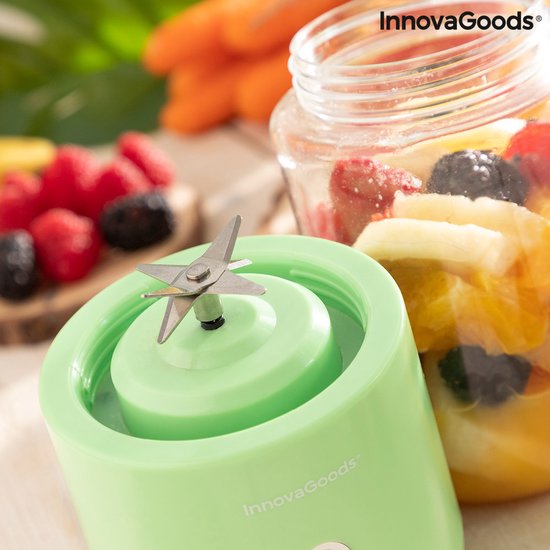 Innovagoods - Smoothie blender - Oplaadbaar - Voor Op Werk - Groen van InnovaGoods — afbeelding 4