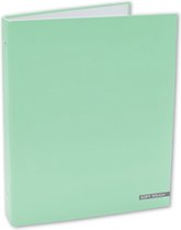 Verhaak Ringband Soft Touch Pastel Mint Groen rugbreedte van 4 cm A4 (29,7 x 21 cm) 23-rings