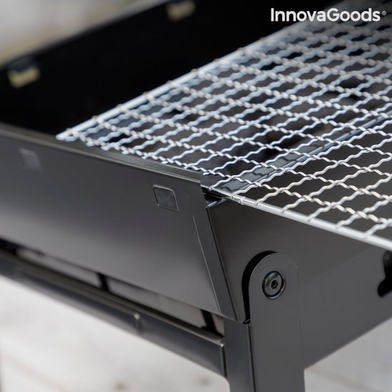 Opvouwbare BBQ -Draagbare opvouwbare grill met rooster -Portable Vouw Barbecue - Festival BBQ - Camping - Tafel - Zomer - Rechthoekig - Zwart van Merkloos — afbeelding 3