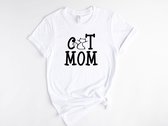 Lykke Cat Mom T-shirt| Kattenliefhebber | Unisex T-Shirt | Maat L