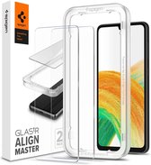 Geschikt voor Spigen Galaxy A33 Tempered Glas tR AlignMaster Met Montage Frame - 2 Stuks