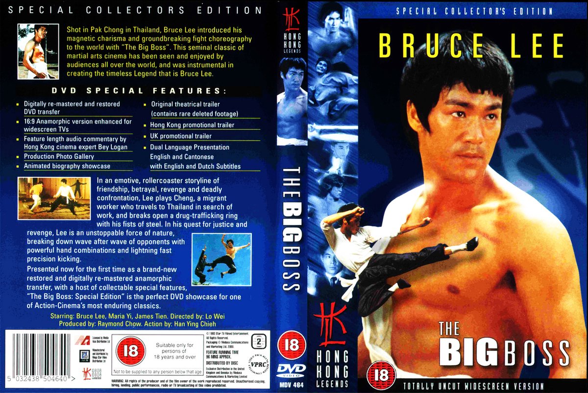BRUCE LEE THE BIG BOSS import engels