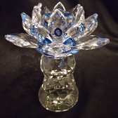 MadDeco - kristal - lotus - blauw - draaiplateau
