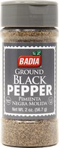 Badia Épices | poivre noir moulu | Poivre noir moulu | 56,7 grammes