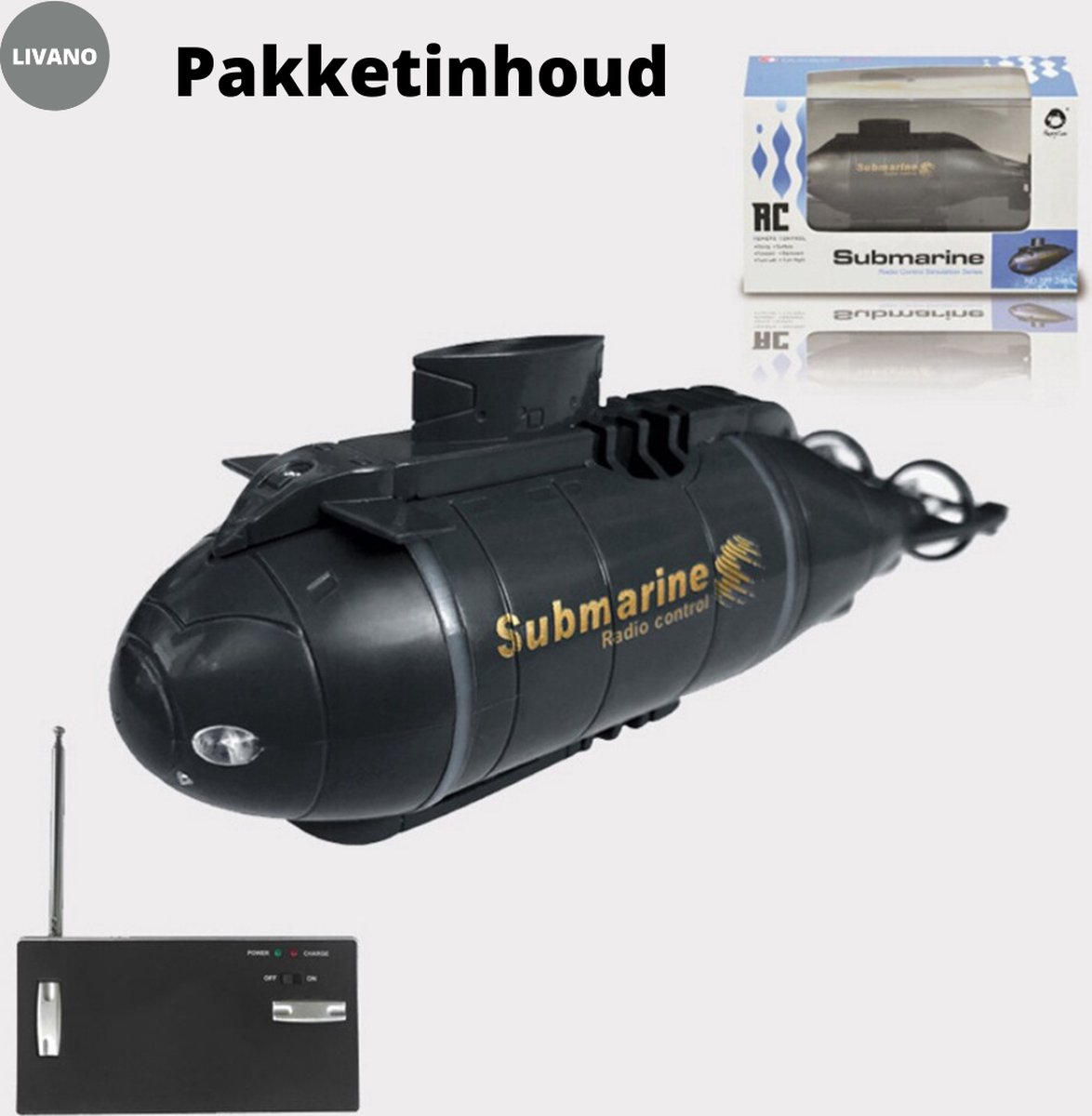 Mini Afstandsbediening Nucleaire Onderzeeër Rc Race Boot Schip