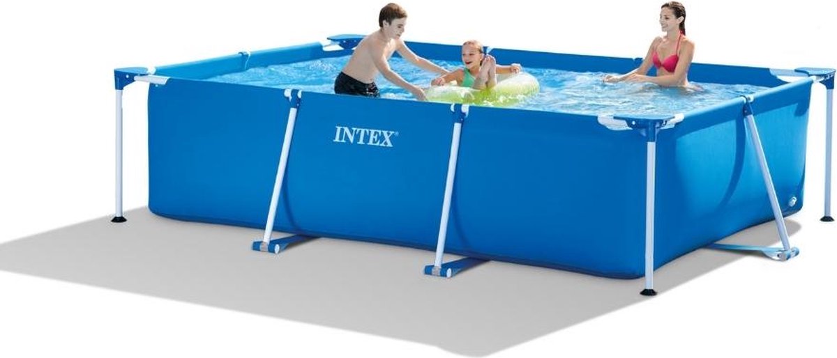 Intex Metal Frame Pool 300x200x75 cm + afdekhoes Bestway - Sterk  opzetzwembad -... | bol.com