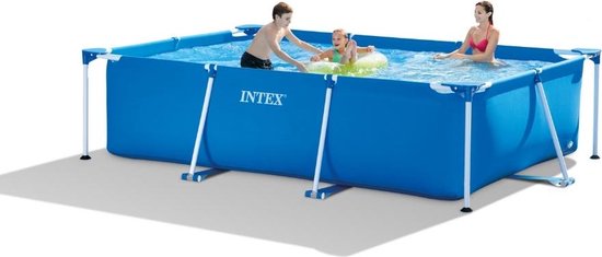 Intex Metal Frame Pool 300x200x75 cm + afdekhoes Bestway - Sterk opzetzwembad - familiebad- Zwembad - Merkloos