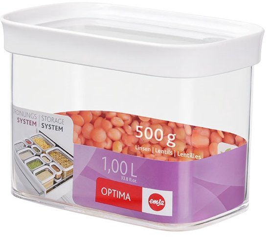 Récipient pour aliments frais OPTIMA. rectangulaire. 1,0 L