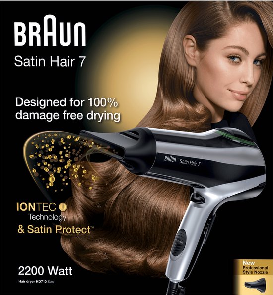 Braun Satin Hair 7 BRHD710E Föhn - 2200W - 3 temperatuurinstellingen - Coolshot