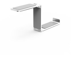 Zalman Aluminum Headset Hanger - Easy attachable to PC or desk - strong magnet - silver