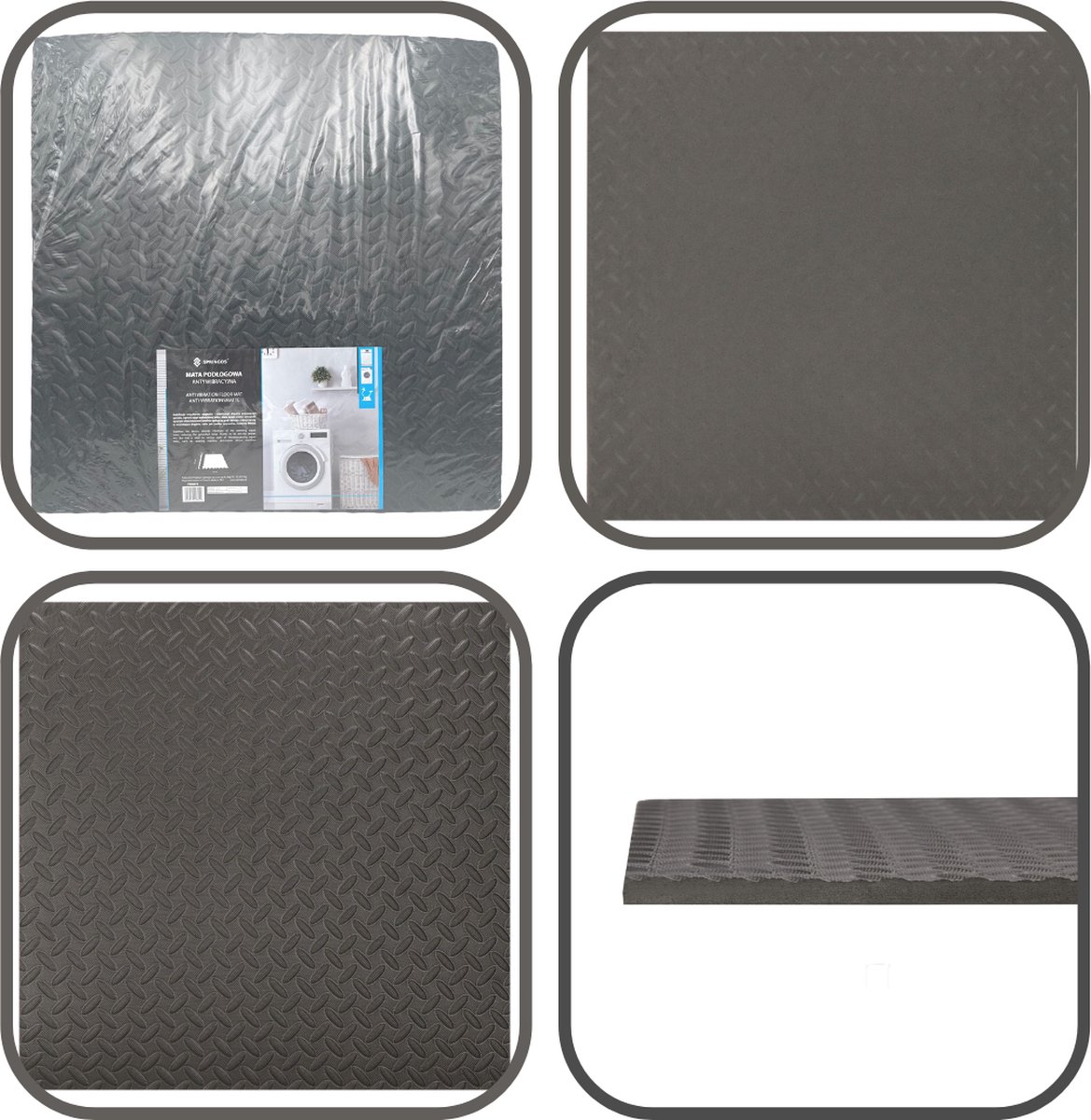 Kit De 4 Amortisseurs De Vibrations Pour Lave-Linge Et Sèche-Linge - Tapis Anti-Vibrations En Caoutchouc