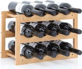 Wijnrek - premium kwaliteit standaard voor wijn - past op veel flessen - perfect voor het bewaren van flessen wijn